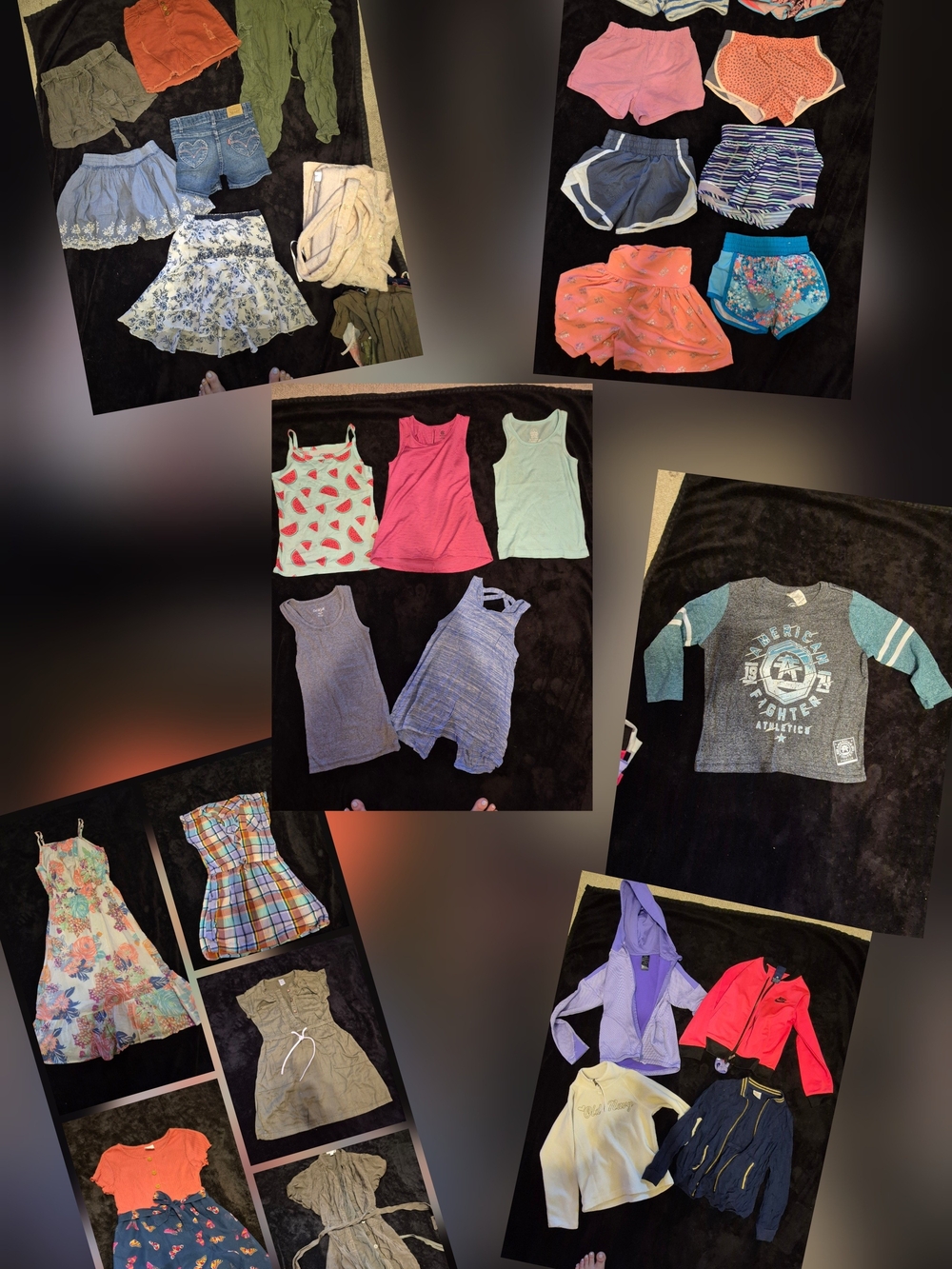 Girls Mixed Clothing Bundle - Skirts, Tops, Dresses, Shorts, Jackets, Etc